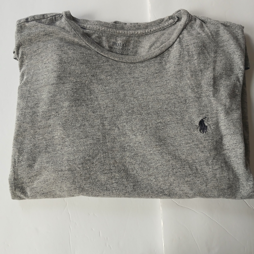 Polo long sleeve | Gray Embroidered pony | Size L |